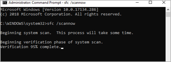 sfc / scannow