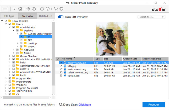 software voor het herstellen van foto's