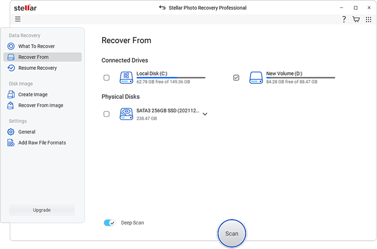 Stellar Photo Recovery Professional: herstellen vanaf