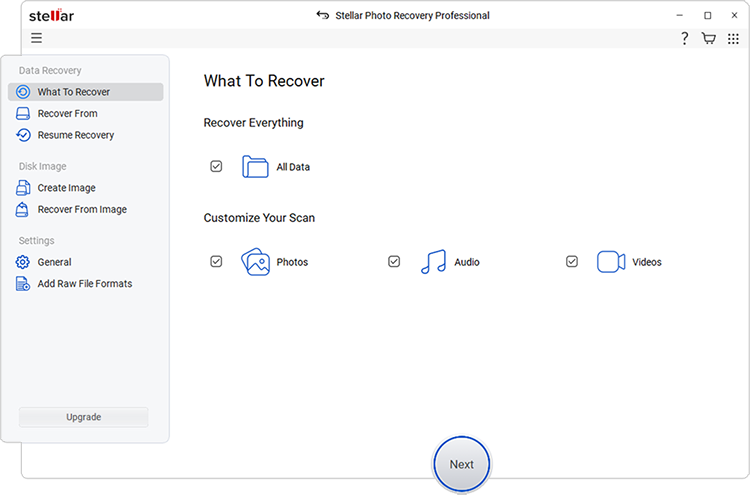 Stellar Photo Recovery Professional – Wat kunt u herstellen?