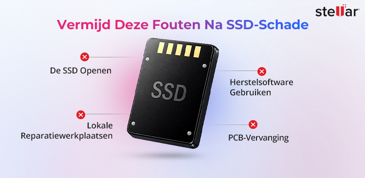 Vermijd deze fouten na schade aan een SSD
