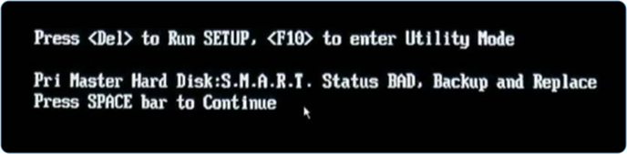 Fout in primaire masterharde schijf