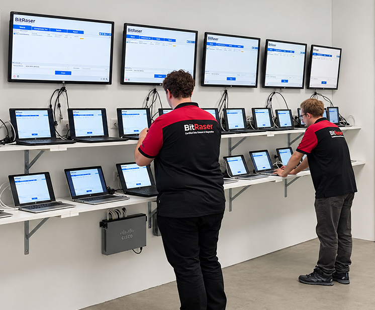 Volledig uitbesteden van gecertificeerde data erasure