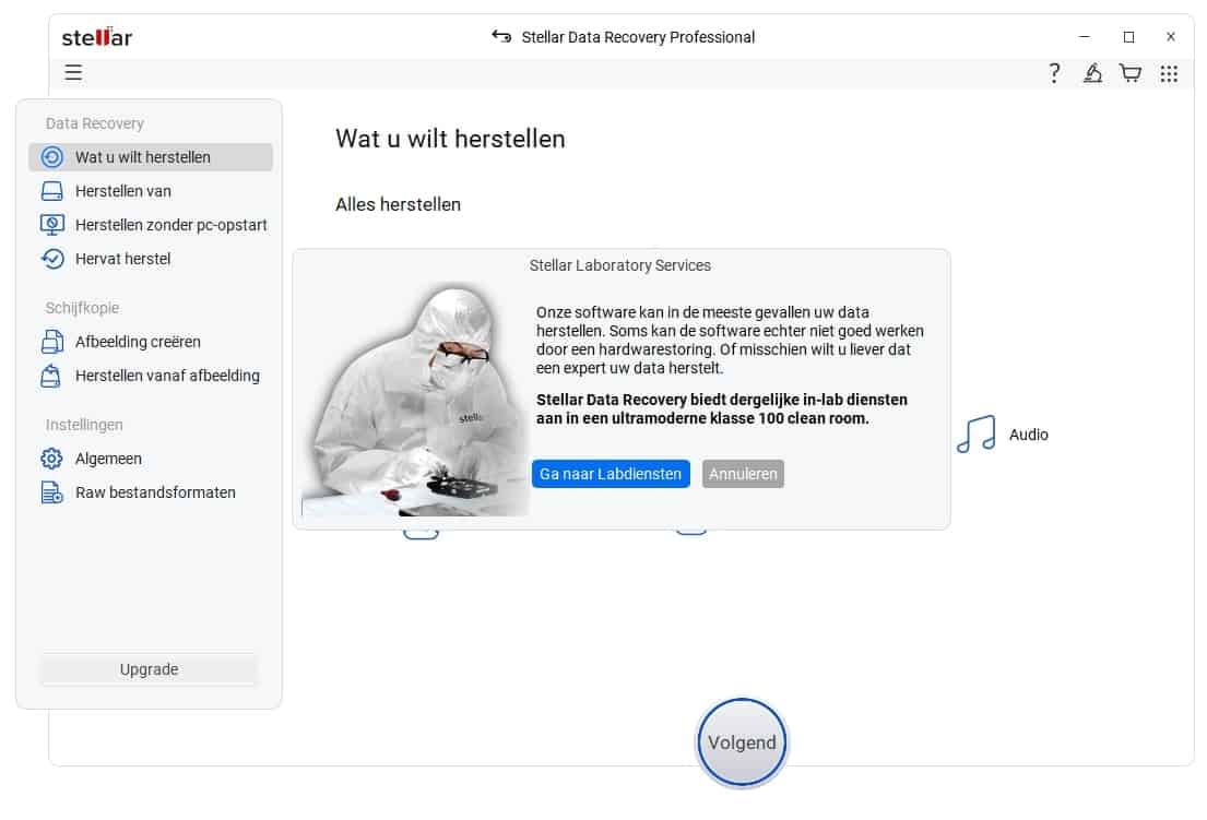 Ga niet al te veel klooien met een kapotte schijf, maar roep echte professionele hulp in
