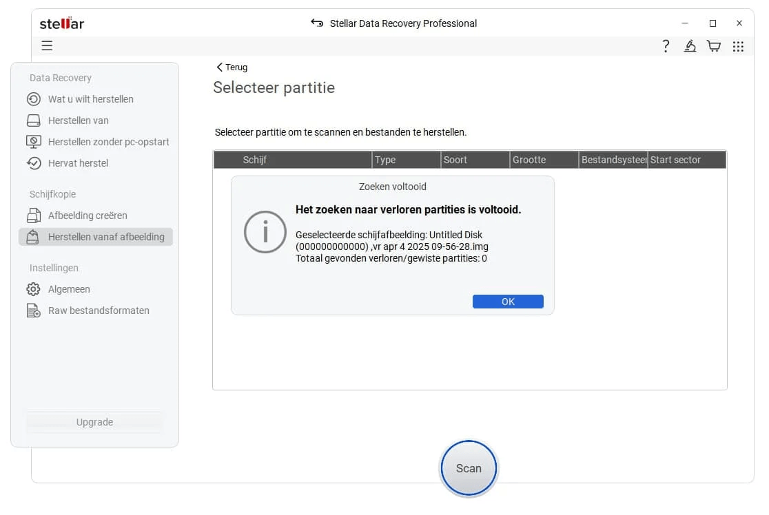 Op onze beschadigde ssd waren helaas geen partities meer te vinden en moesten we professionele hulp inschakelen.