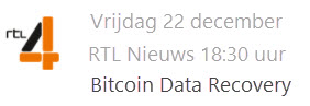 Stellar Data Recovery op RTL4 - RTL Nieuws - Bitcoin Data Recovery