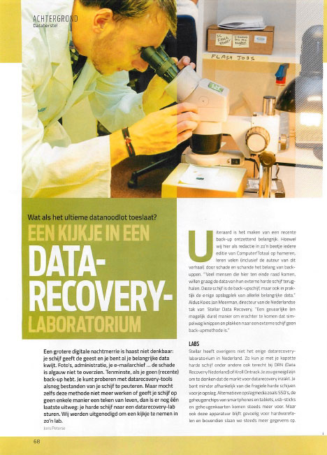 een kijkje in een Data Recovery Laboratorium – Computer!Totaal