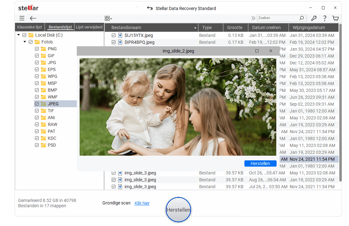 Scannen en herstellen