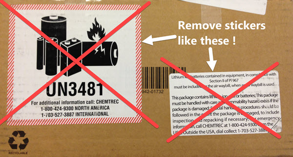 Verwijder overbodige stickers. Deze kunnen voor vertraging zorgen.